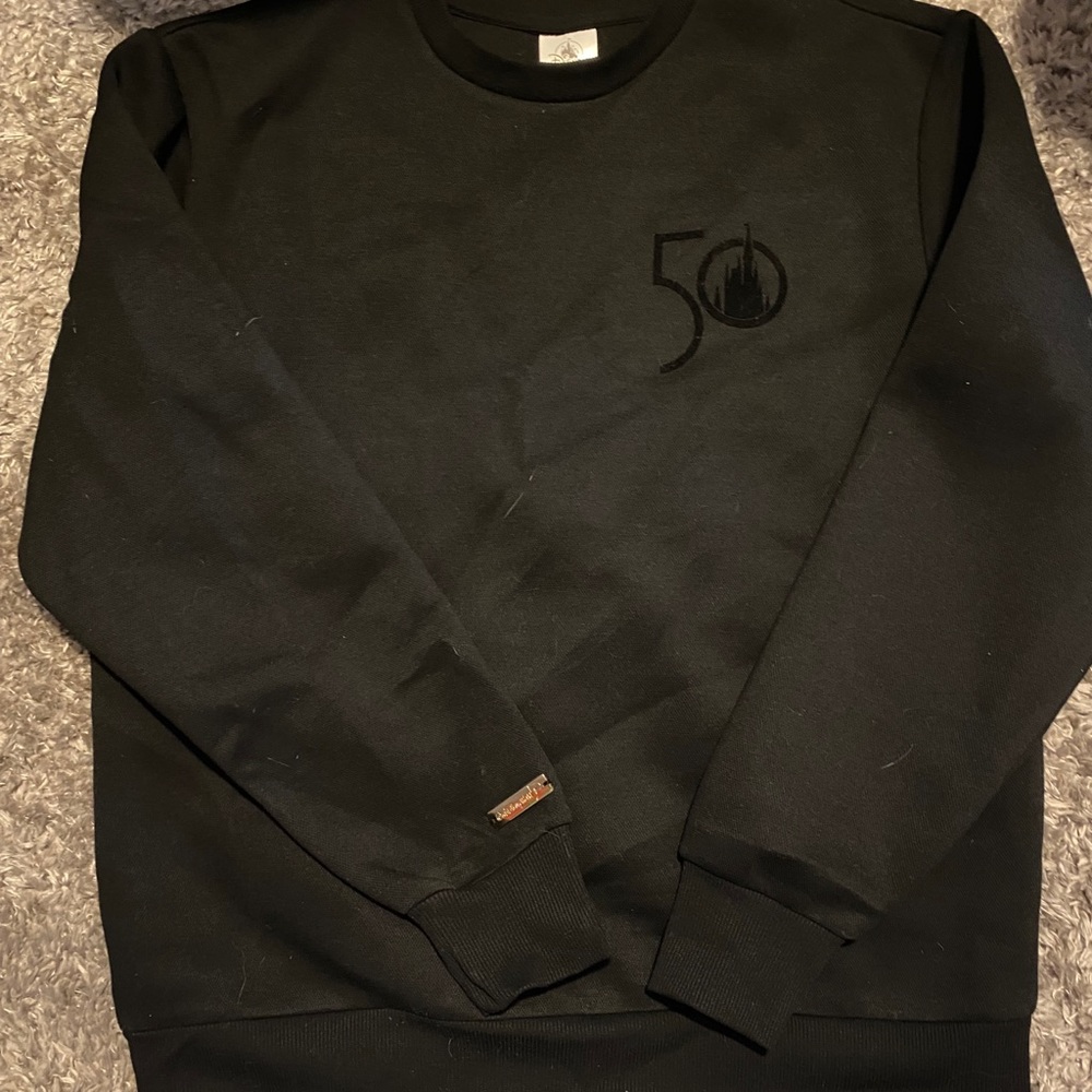 Disney 50th Anniversary Black Luxe Sweatshirt